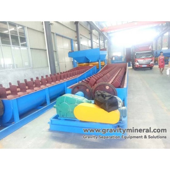 スパイラル洗鉱機